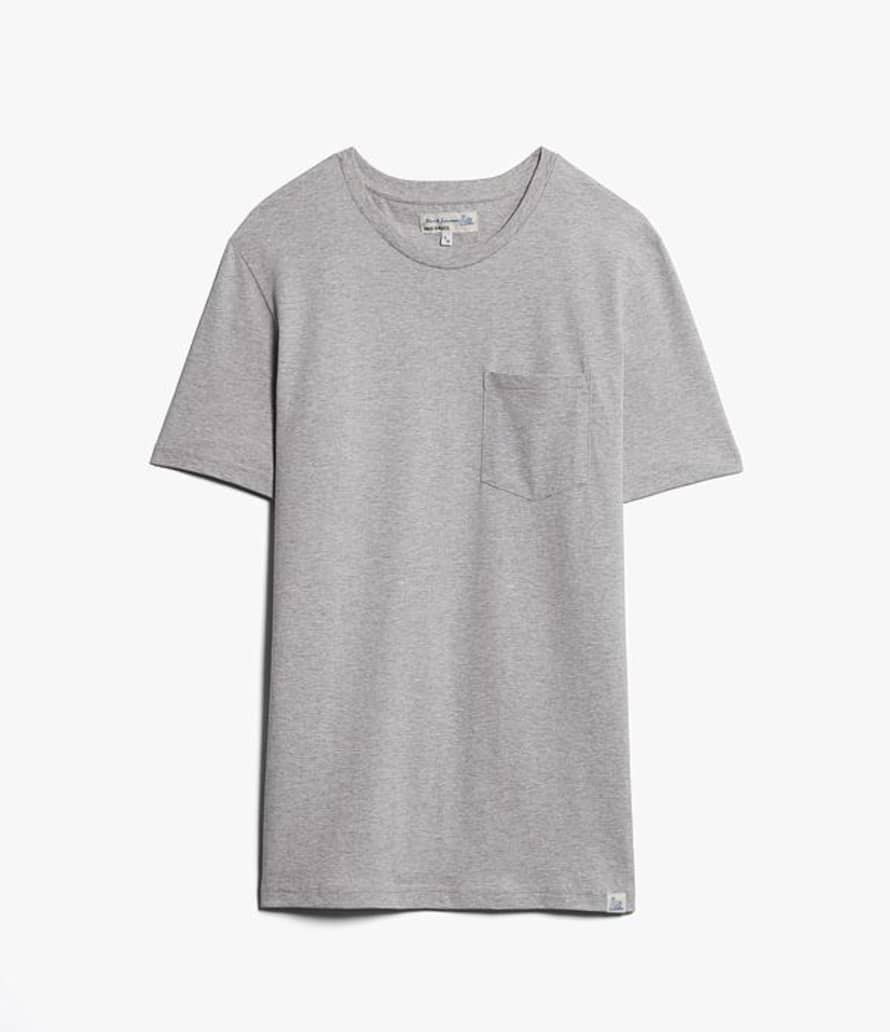 Merz b. Schwanen Merz B Schwanen Grey Cotton Pocket T Shirt