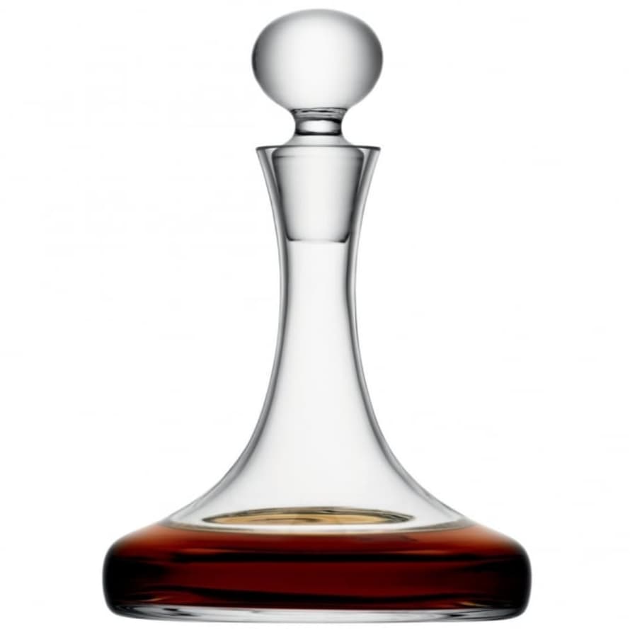 LSA International 1 Litre Handmade Glass Ships Decanter 