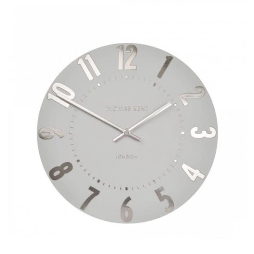 Art Marketing Thomas Kent 12 Mulberry Silver Cloud Wall Clock