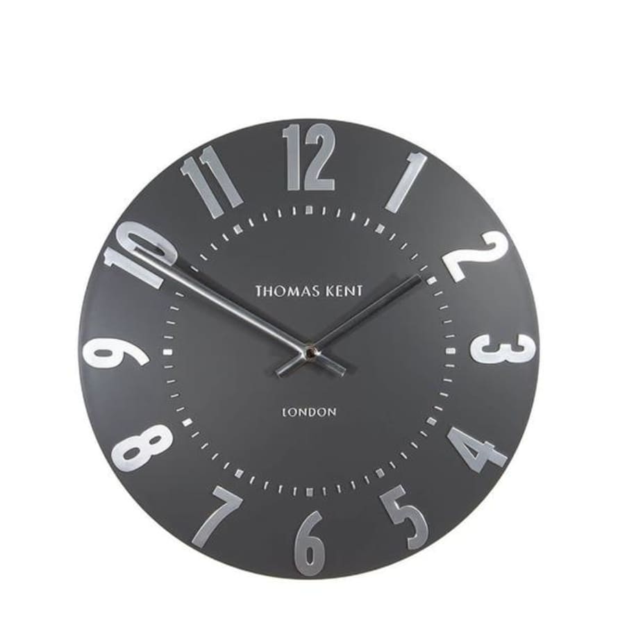 Art Marketing Thomas Kent 12 Mulberry Graphite Silver Wall Clock