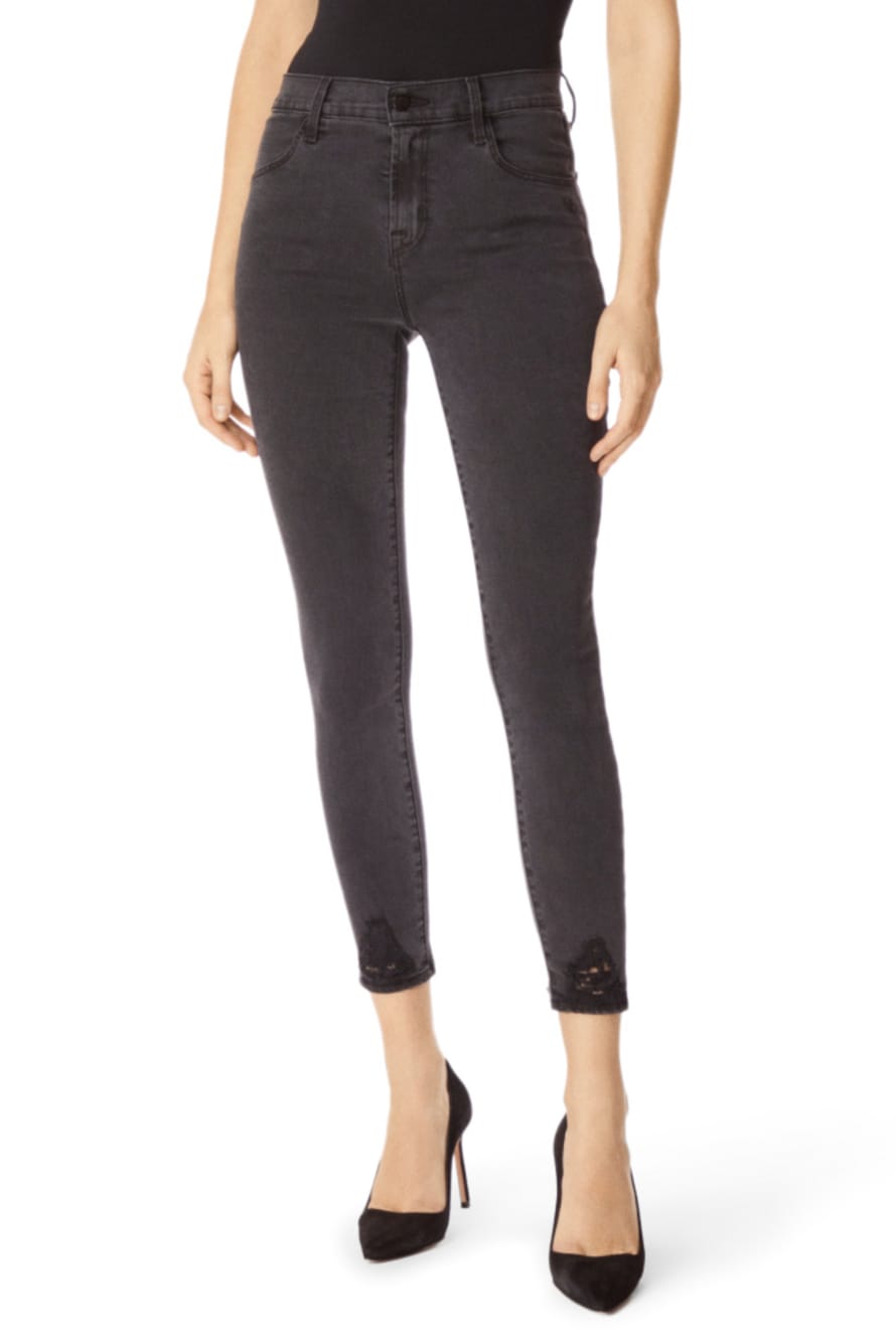 J Brand Alana High Rise Crop in Bellatrix