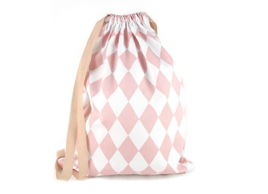 Nobodinoz Pink Diamonds Florencia Kid Backpack