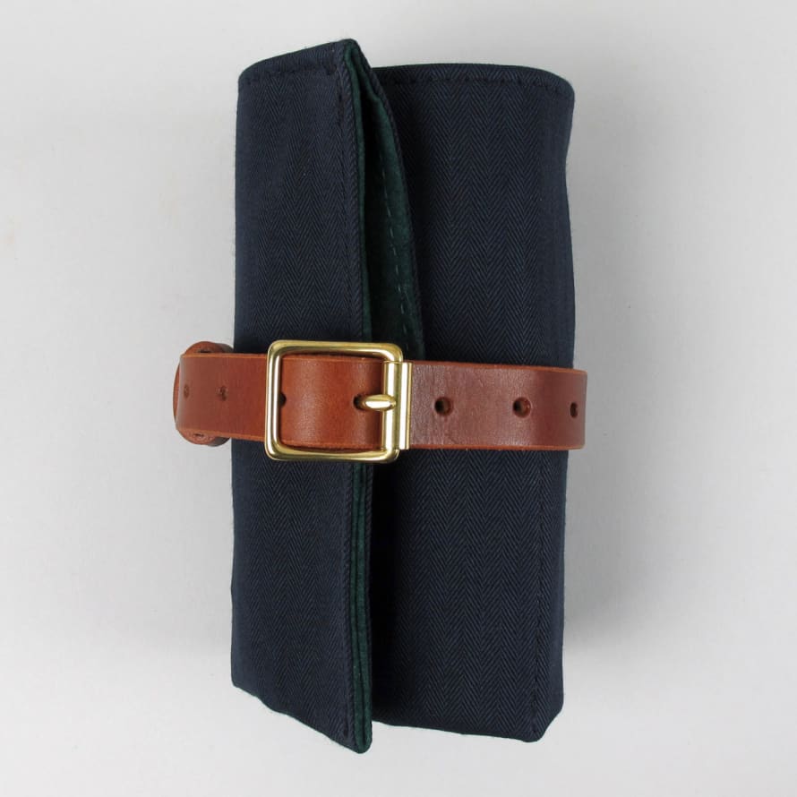 Black Bough Canvas and Suede Watch Wrap