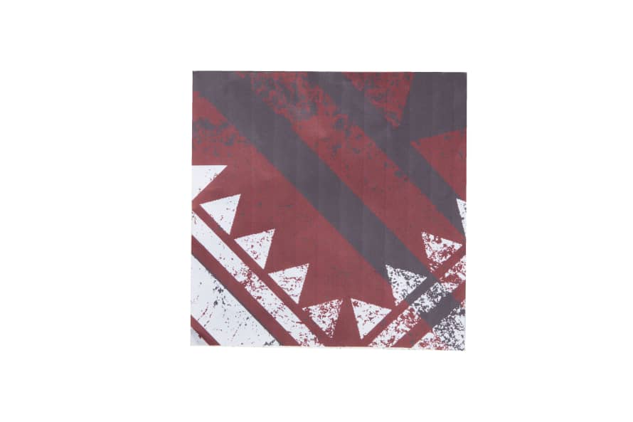 Urban Nature Culture Red Black Paper Serape Napkin