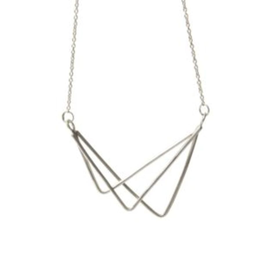 Eni Jewellery .925 Sterling Silver Minimalist Geometric Urbs Necklace