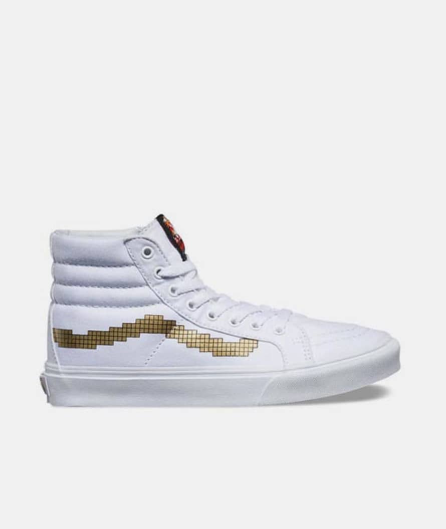 Vans  4.5 US / 36 EU Size Console and Gold Canvas Nintendo Sk8 Hi Slim Shoes