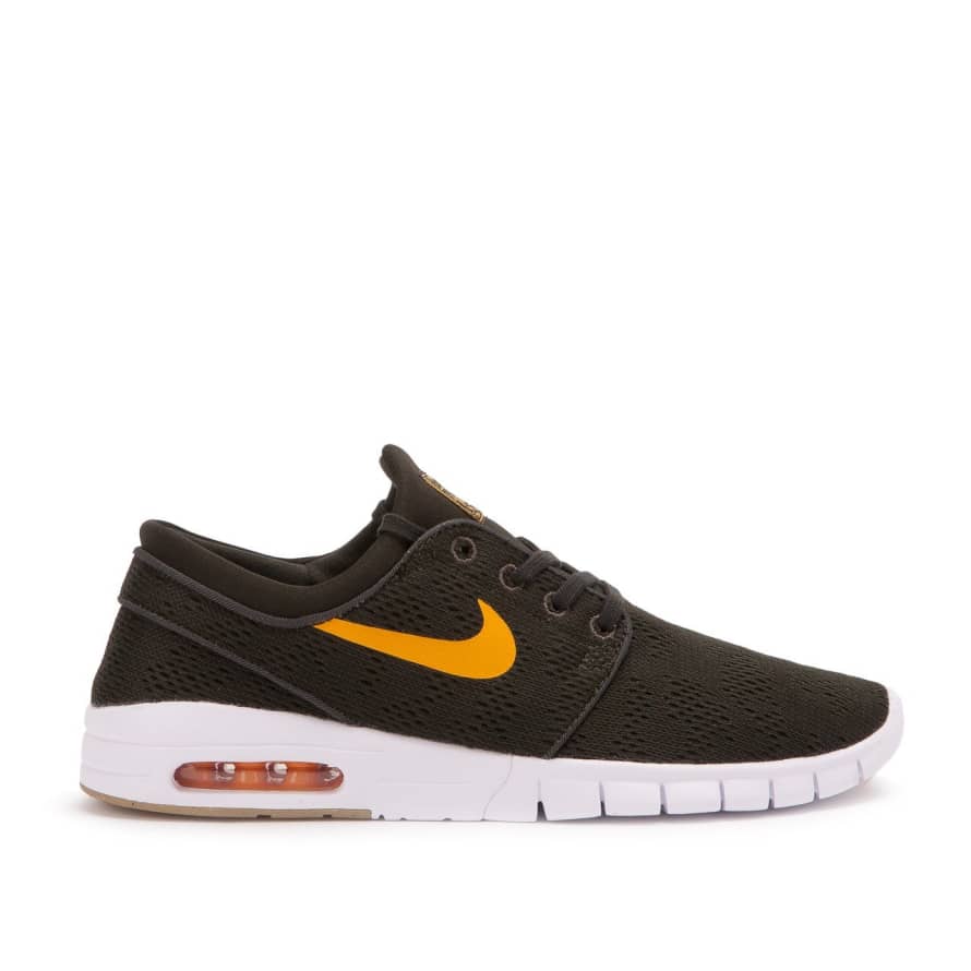 Nike 11.5 Size Sequoia Orange Textile Janoski Max Skate Shoe