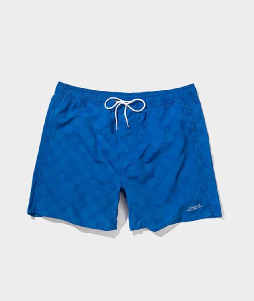 Saturdays NYC Royal Blue Nylon Timothy Trunk 