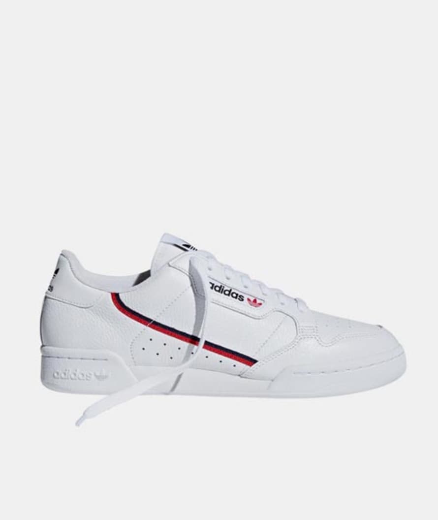 Adidas Cloud White Leather Continental 80 Originals Shoes