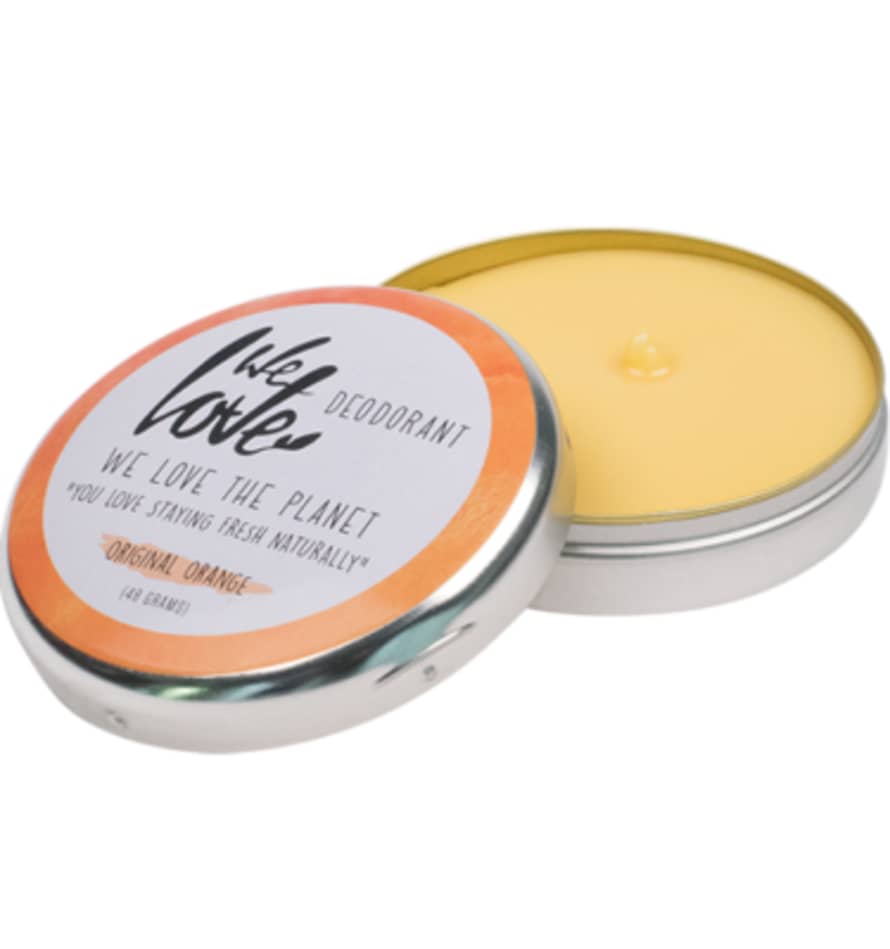 We Love The Planet 100% Natural Tinned Cream Deodorant Original Orange