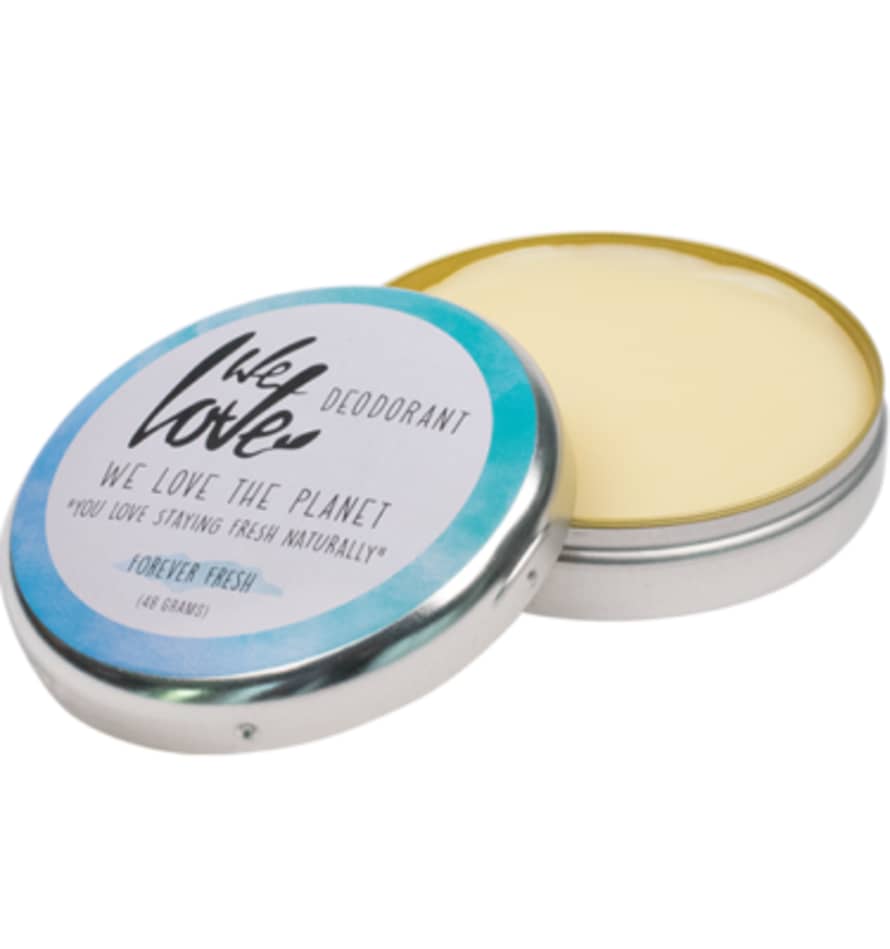 We Love The Planet 100% Natural Tinned Cream Deodorant Forever Fresh