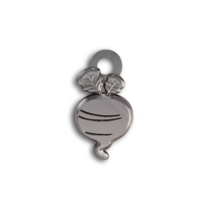 LICENSED TO CHARM Sterling Silver Radish Charm 