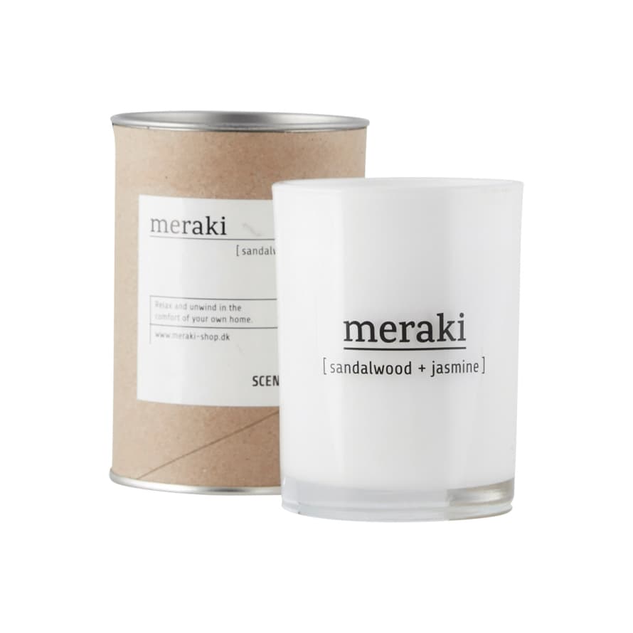 Merika Sandalwood And Jasmine Scented Candle