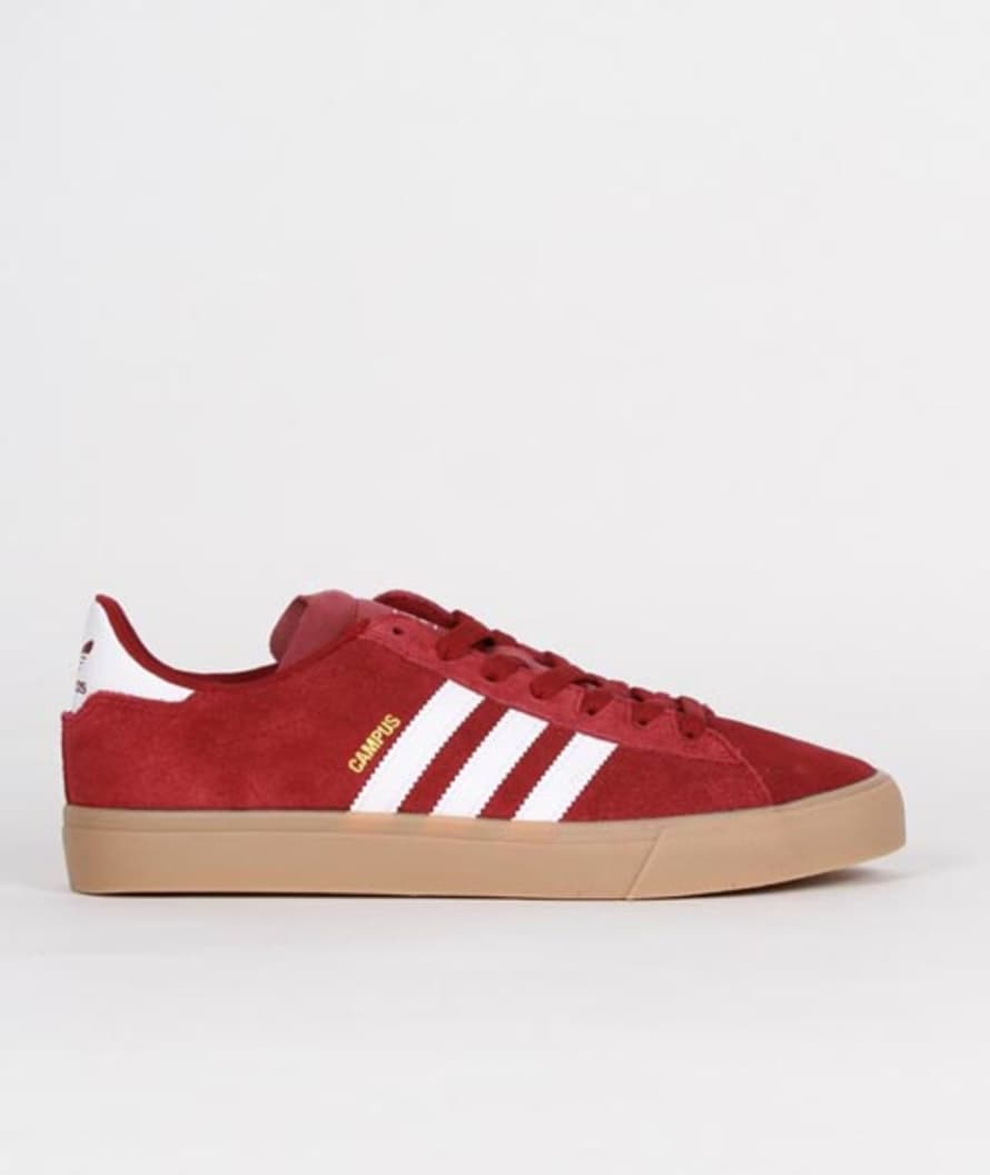 Adidas Maroon Gum Campus Vulc II ADV Shoes