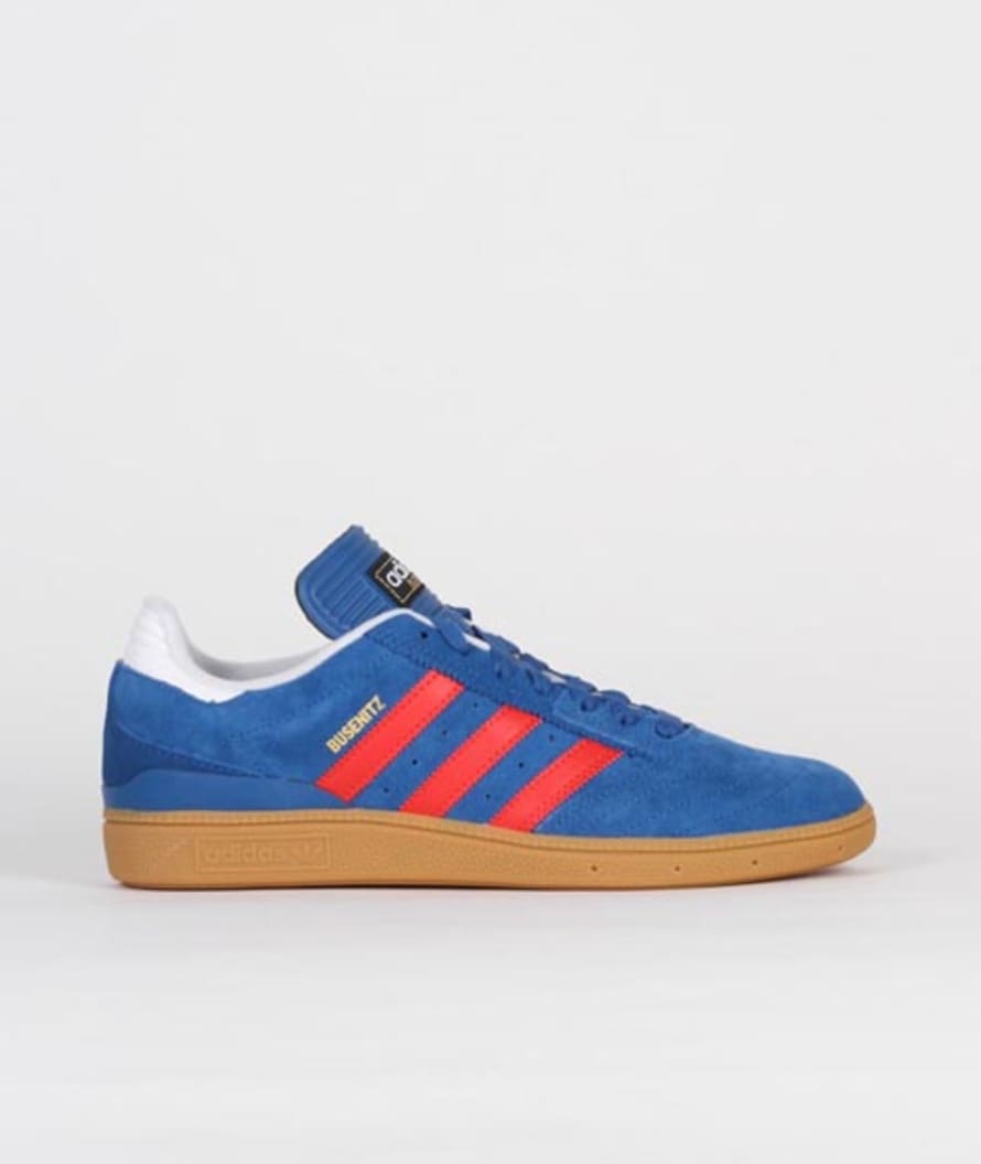 Adidas Size 7US / 40 EU Blue Scarlet Busenitz Shoes