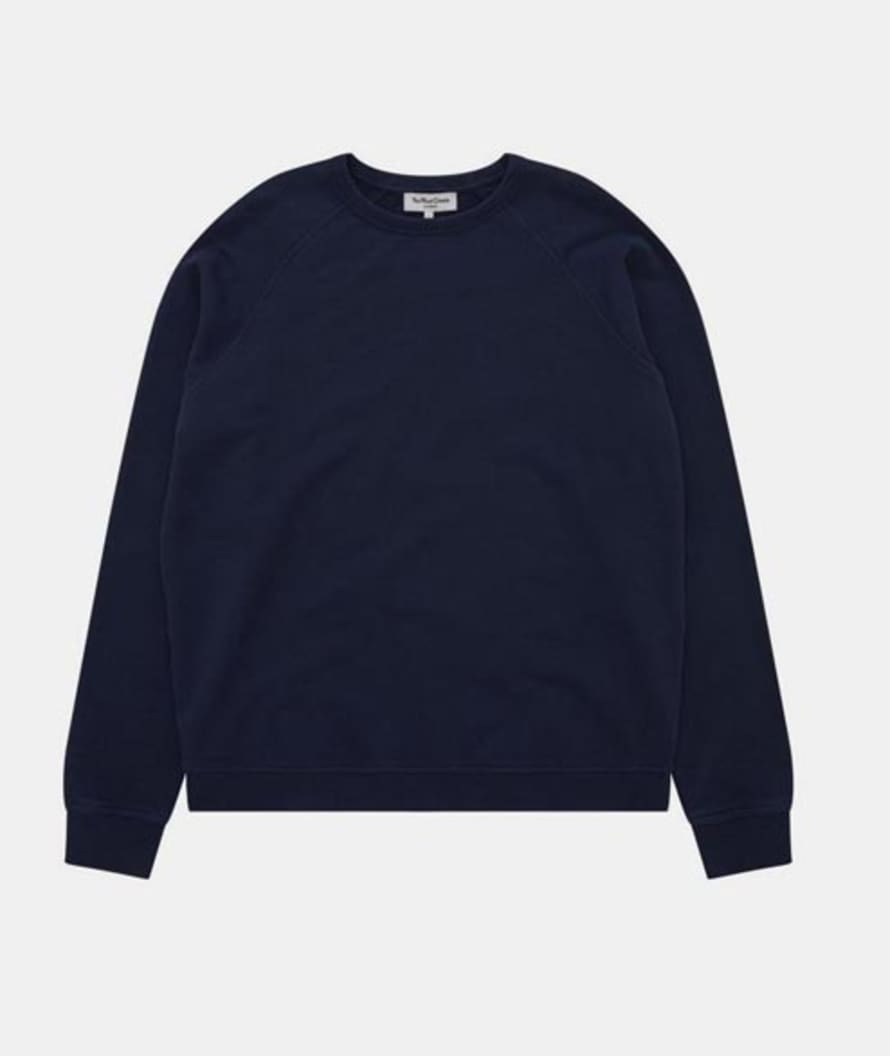 YMC Navy Cotton Schrank Raglan Sweatshirt