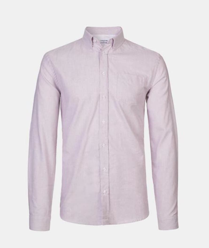 Libertine-Libertine Light Red Cotton Melange Hunter Long Sleeve Shirt