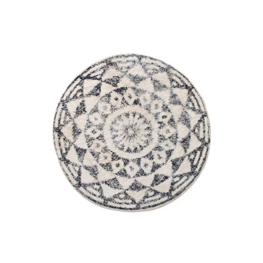 HK Living Medium Cotton Round Bath Rug 80 cm