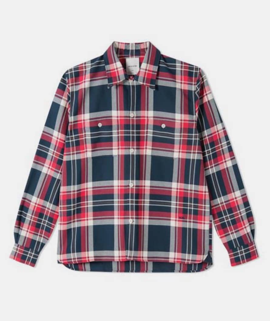 Wood Wood Red Cotton Check Franco Shirt