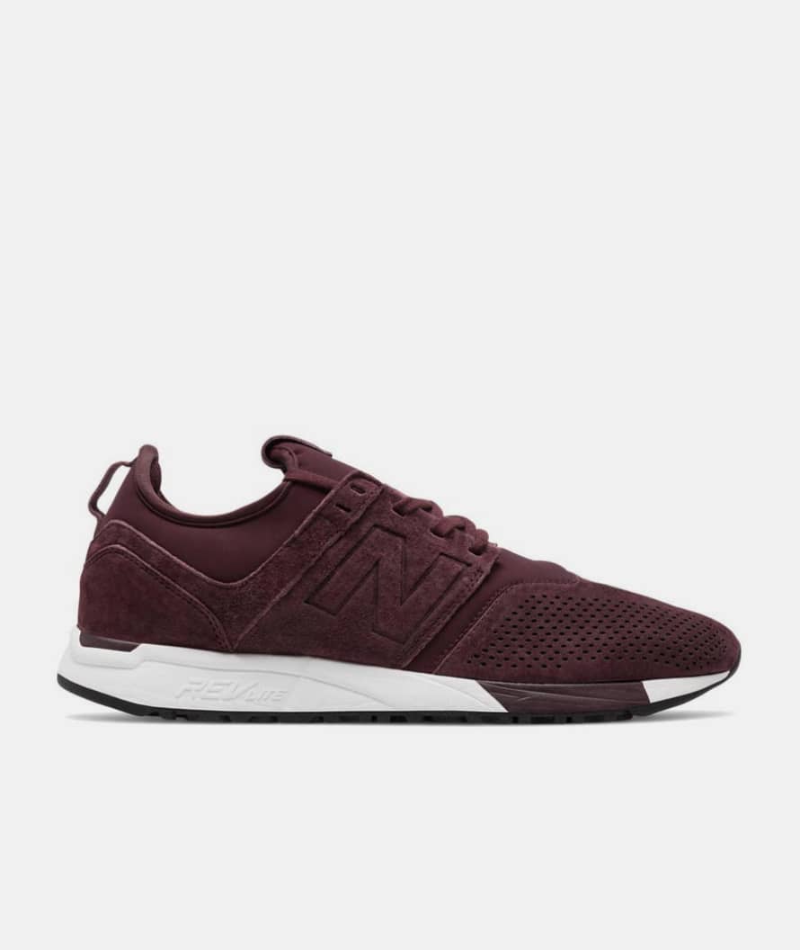 New Balance Burgundy Suede MRL247 LR Shoes