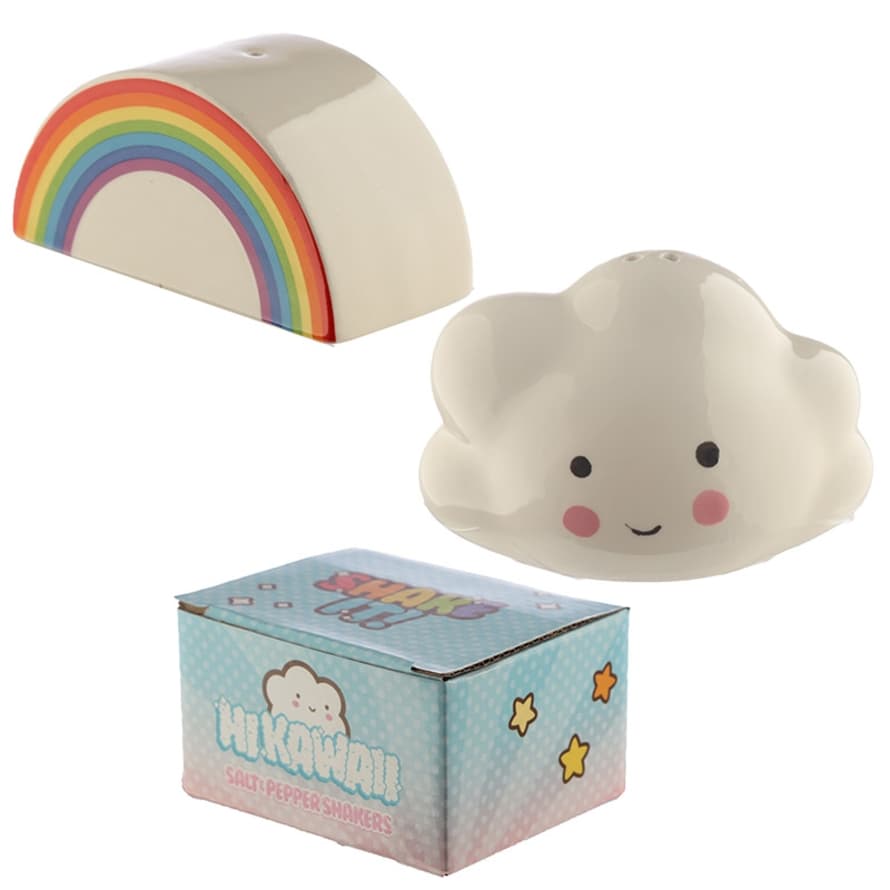 Hyde And Seek Rainbow and Cloud Salt and Pepper Set