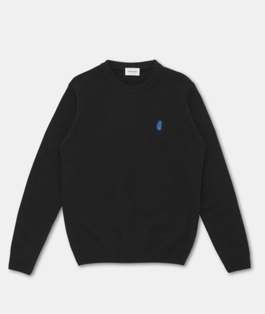 Wood Wood Black Yale Sweater