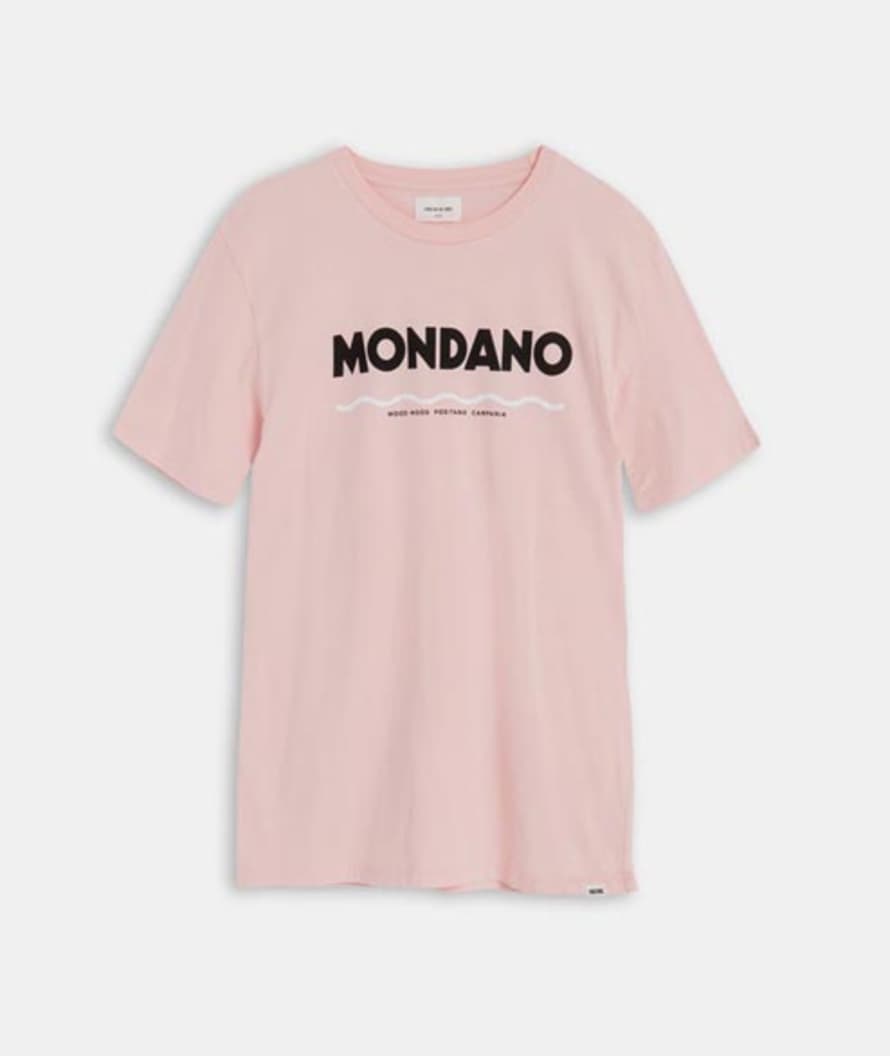 Wood Wood Light Pink Cotton Mondano T Shirt