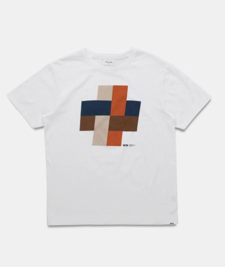 Wood Wood White Hashtag T Shirt