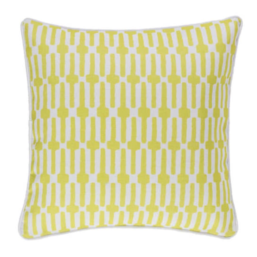 Luma Links Chartreuse In/Outdoor Cushion 51cm sq