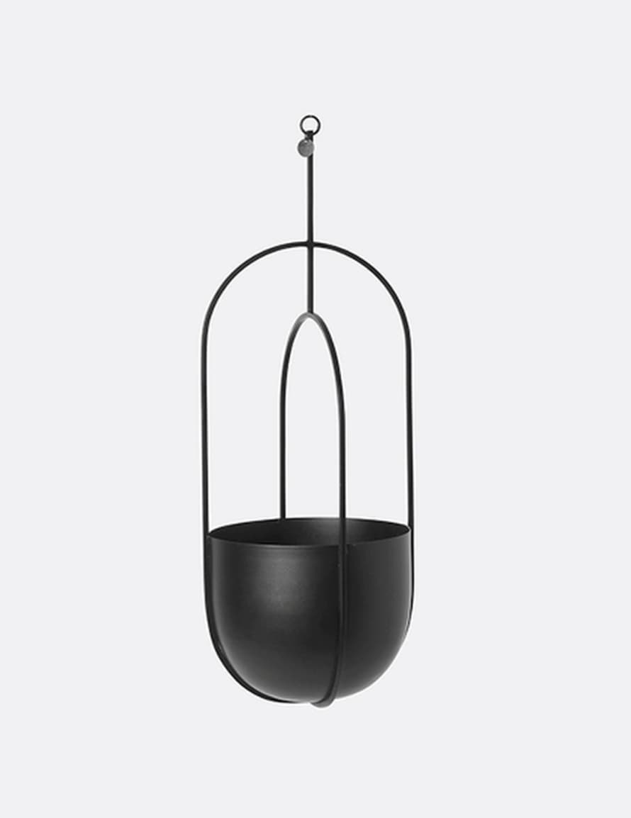 Ferm Living Black Hanging Deco Pot