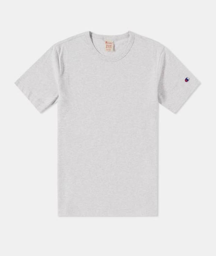 Champion Heather Gray Cotton Crewneck T Shirt