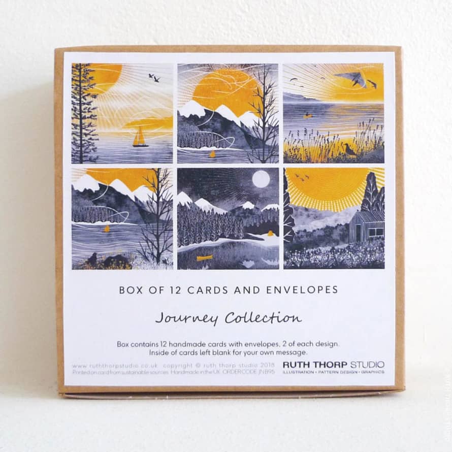 Ruth Thorp Studio Journey Collection - Box of 12 cards and envelopes