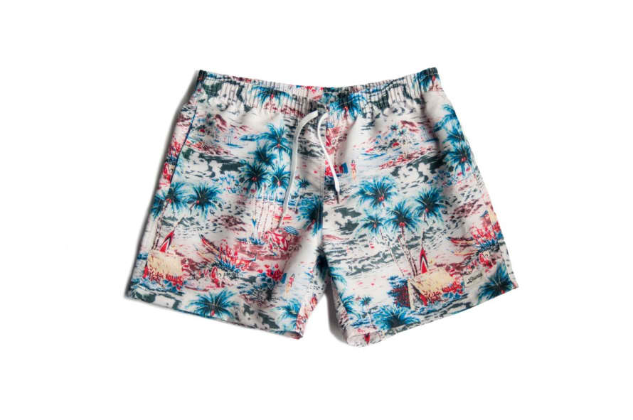 Bather Hawaii Swim Trunk - Multi (Daytime ) 