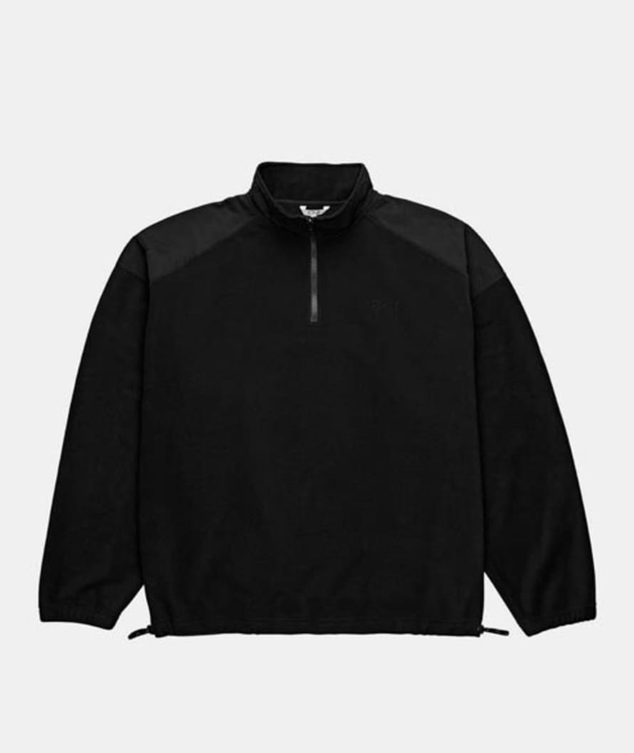 POLAR SKATE Black Polyester Lightweight Fleece Pullover