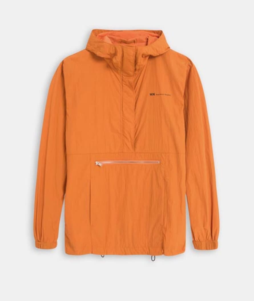 Wood Wood Dark Orange Nylon Loy Popover Jacket