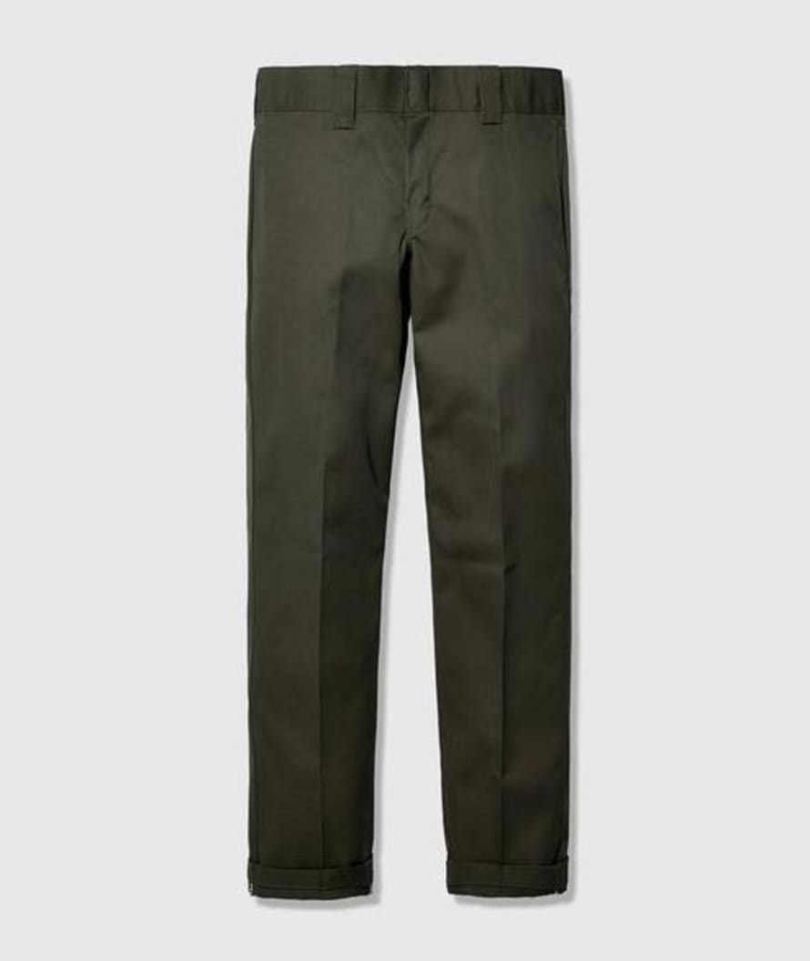 Dickies Olive Green Polyester 873 Straight Work Pant