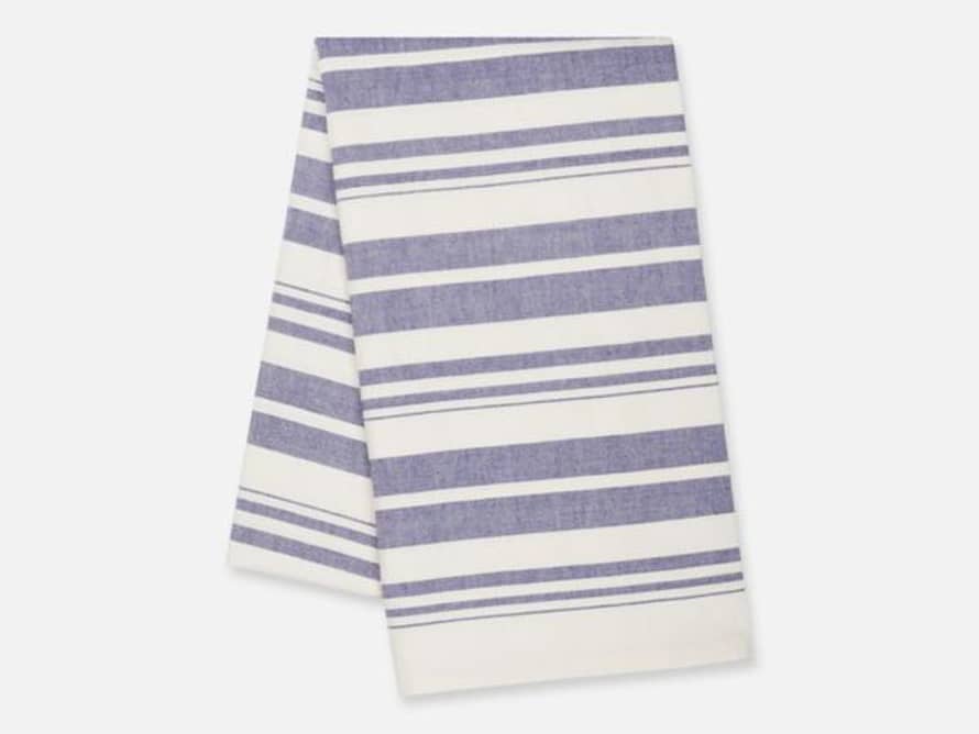 Folkdays Rati Hammam Towel With Stripes Blue White