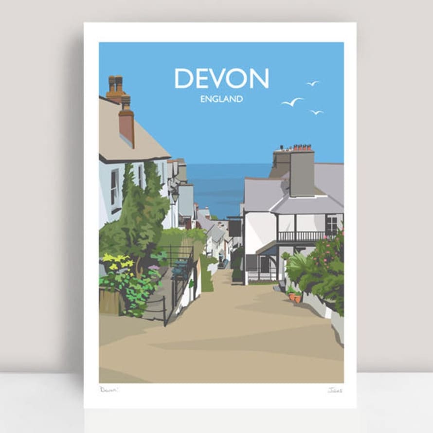 Julia S Illustrations Devon Print