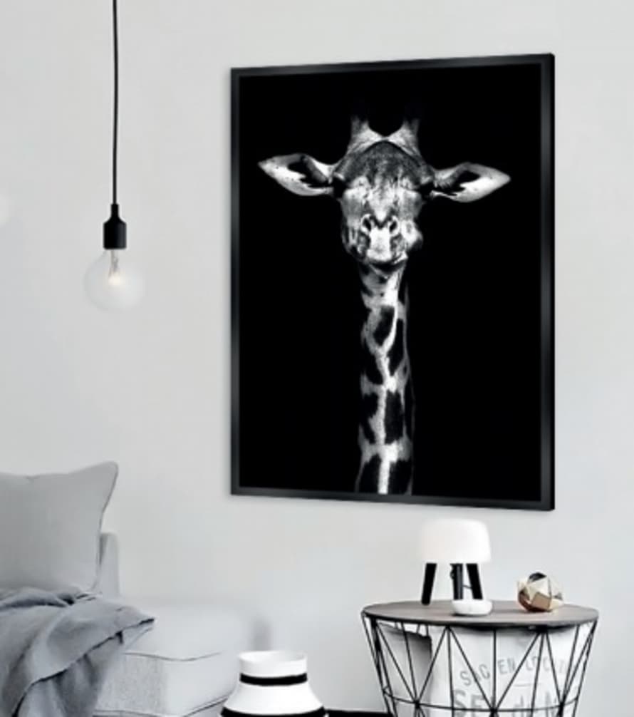 pô de vache Big Printed canvas Giraffe