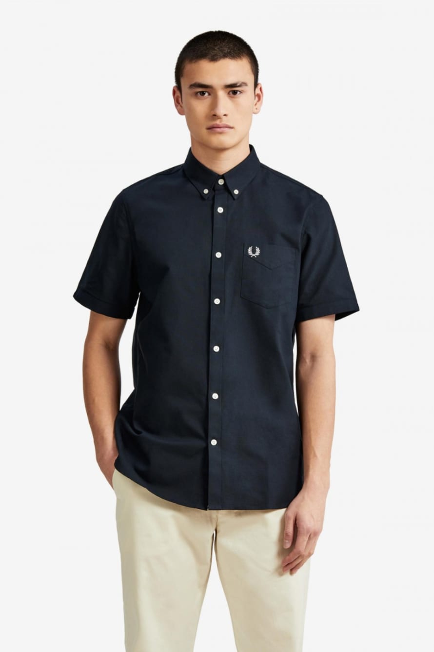 Fred Perry Navy Cotton Classic Oxford Shirt