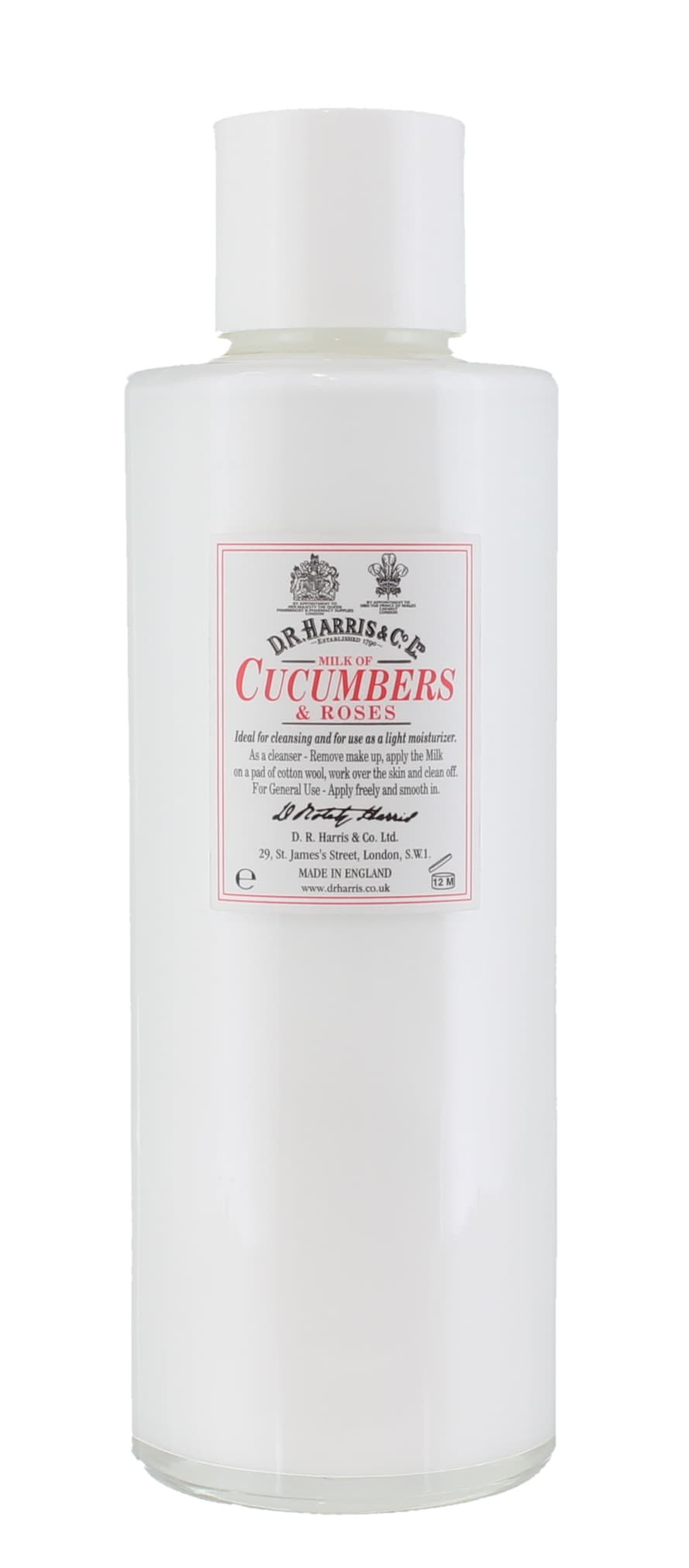 D. R. Harris 500ml Milk Of Cucumber & Roses Lotion