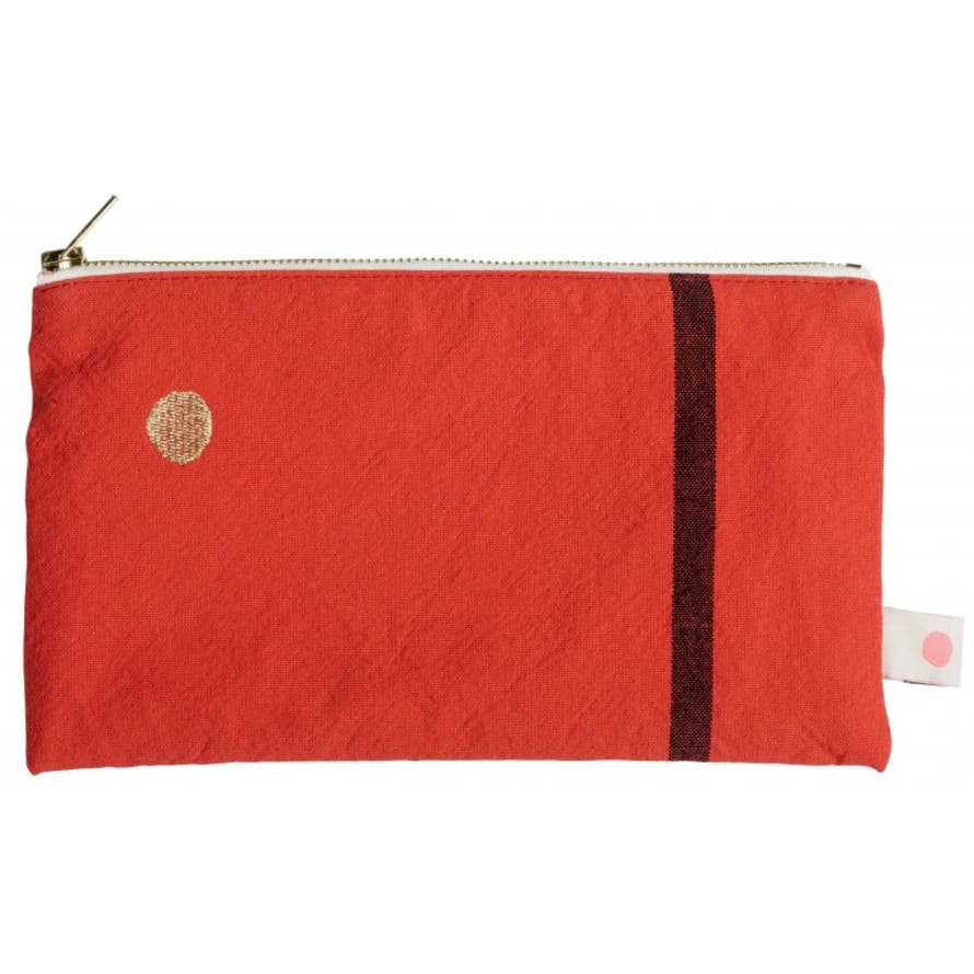 La Cerise Sur Le Gateau Small Paprika Cotton Suzette Pouch