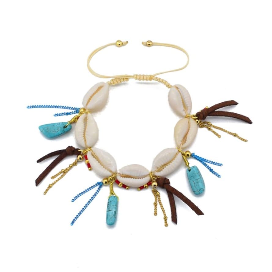 Nilu Shell Tassel Bracelet