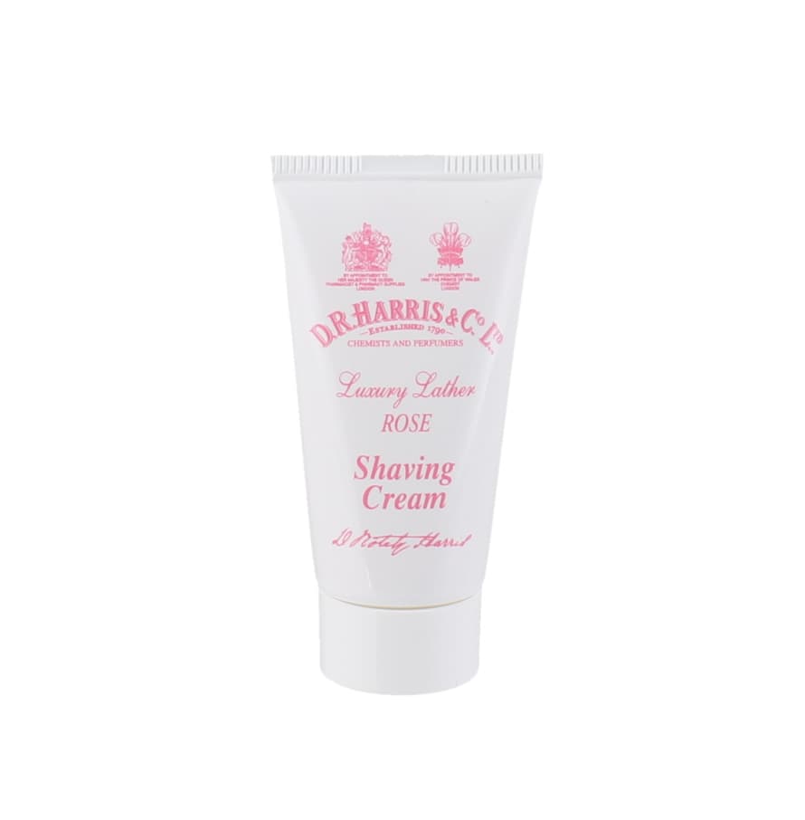 D. R. Harris Rose Trial Size Shaving Cream Tube 