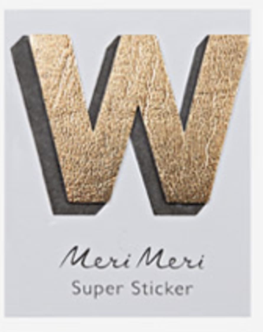 Meri Meri leather alphabet stickers 