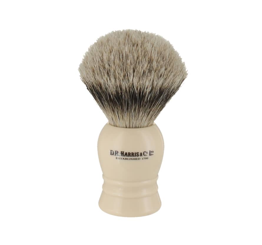 D. R. Harris R4 Super Badger Shaving Brush - Ivory 