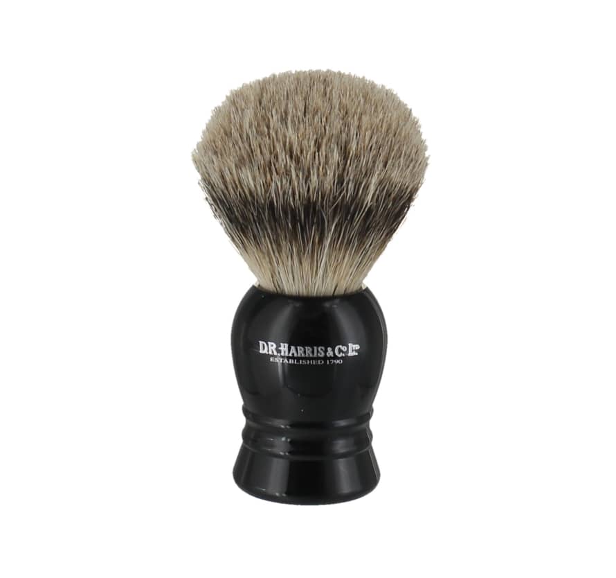 D. R. Harris R4 Super Badger Shaving Brush - Ebony 