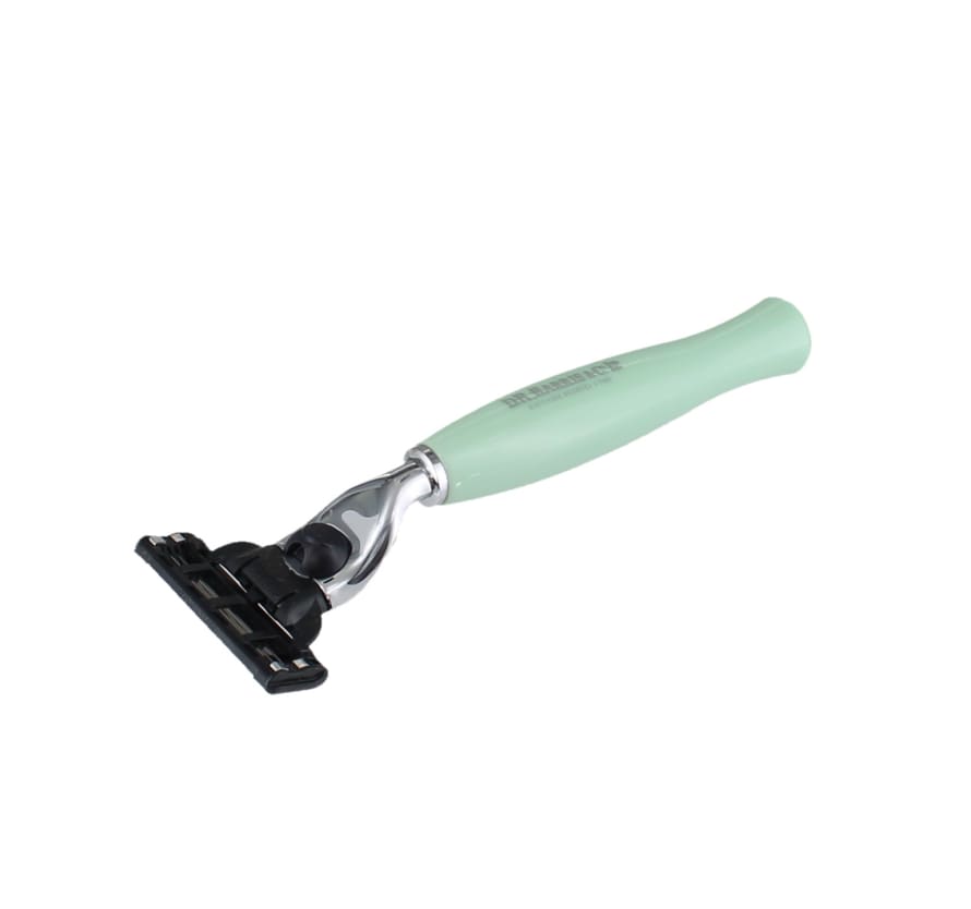 D. R. Harris Light Green Mach 3 Razor 