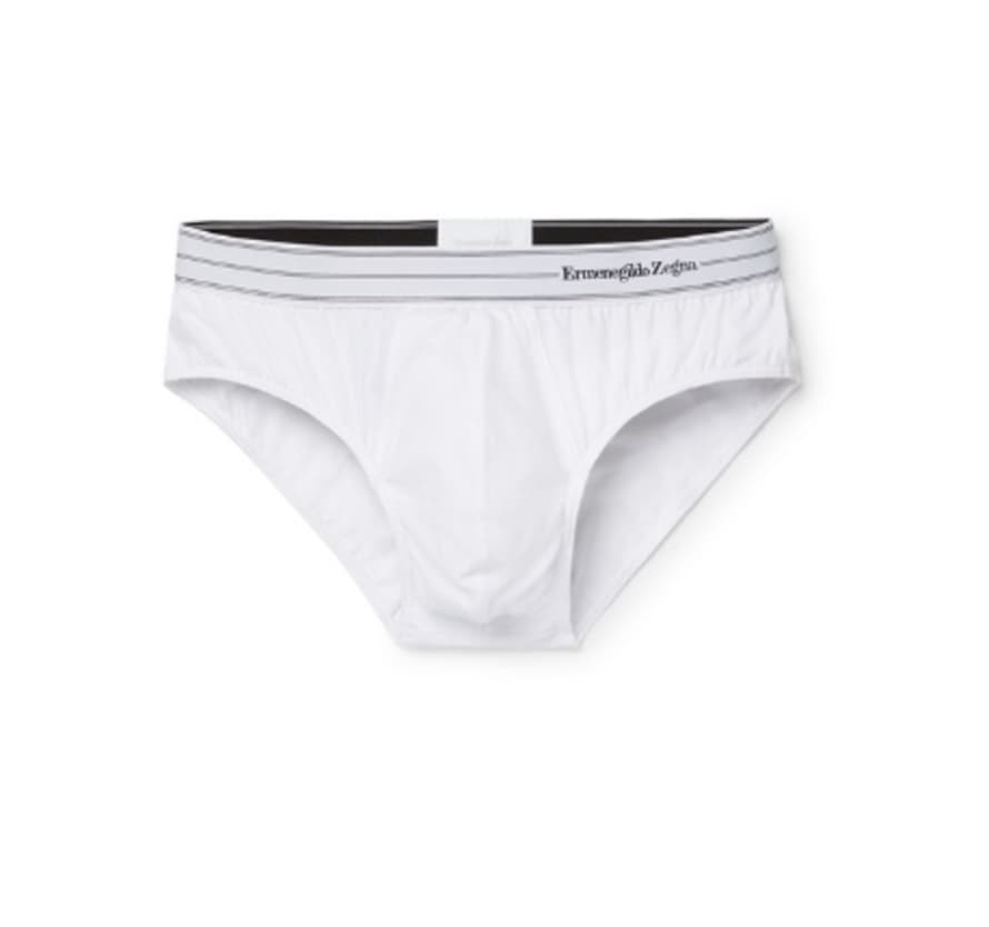 Ermenegildo Zegna Slip Cotton White