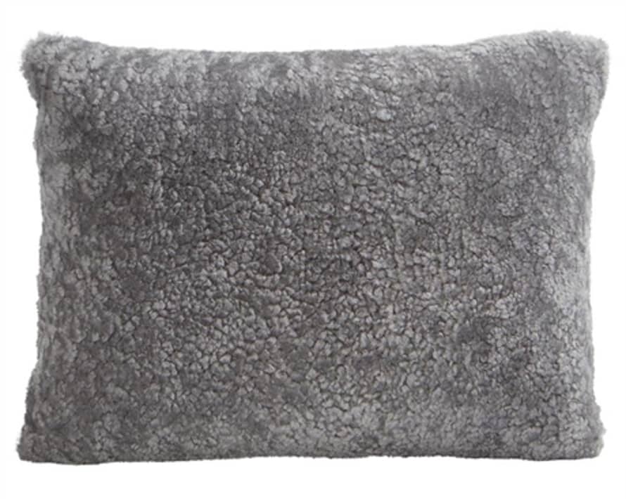 Shepherd of Sweden 'Lina' 100% Sheepskin Cushion with soft woven wool reverse